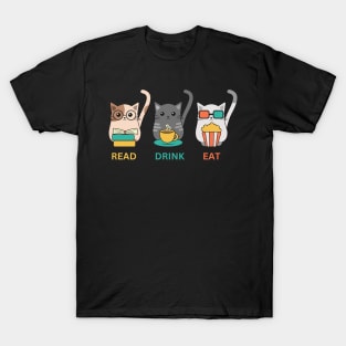 Three Cats Three Moods T-Shirt